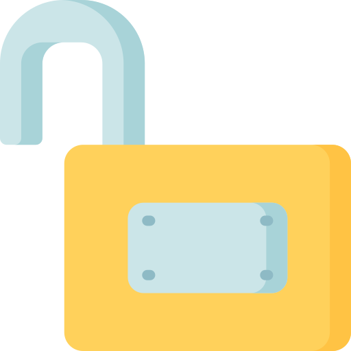 Open padlock Special Flat icon