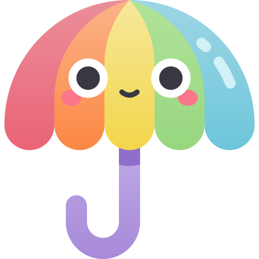 parasol Kawaii Star Gradient ikona