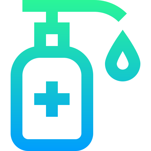 Hand sanitizer Super Basic Straight Gradient icon
