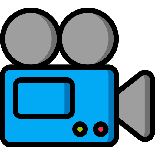 camara de video Basic Miscellany Lineal Color icono