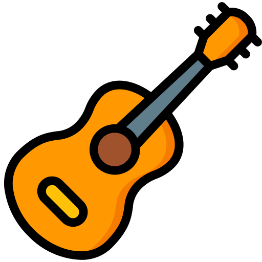 gitarre Basic Miscellany Lineal Color icon