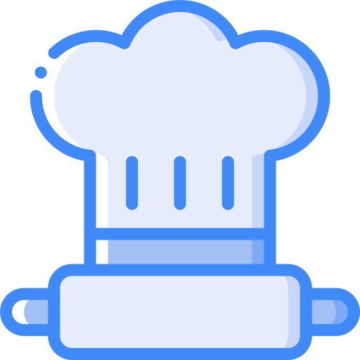 sombrero de cocinero Basic Miscellany Blue icono