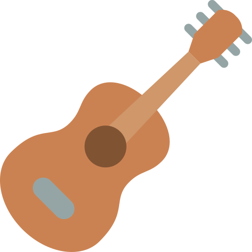 gitara Basic Miscellany Flat ikona