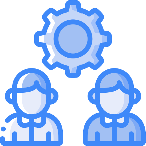 Human resources Basic Miscellany Blue icon