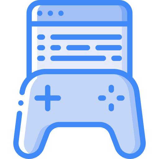 Game development Basic Miscellany Blue icon