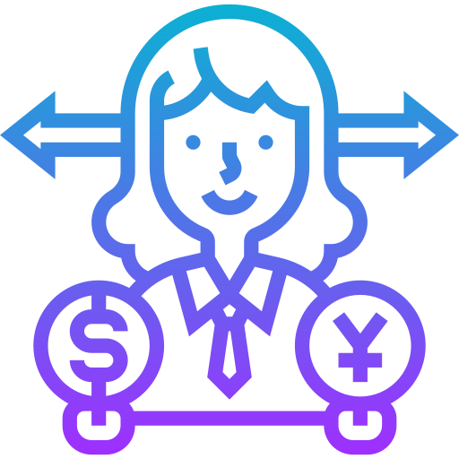 Money exchange Meticulous Gradient icon