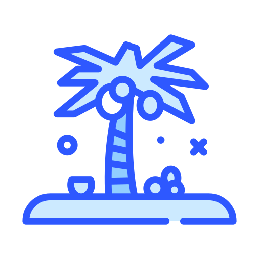 코코넛 나무 Darius Dan Blue icon