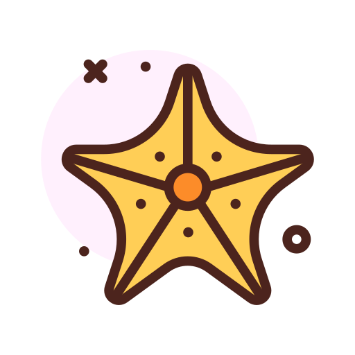 Starfishes Darius Dan Lineal Color icon
