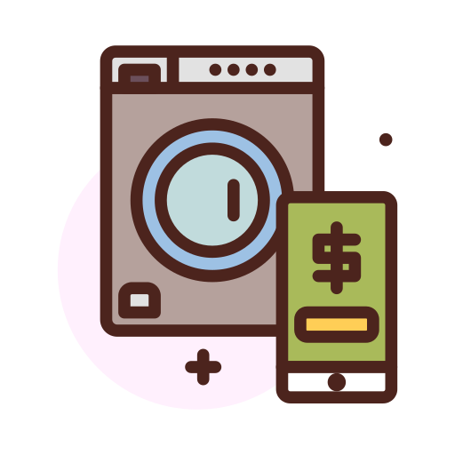 Washing machine Darius Dan Lineal Color icon