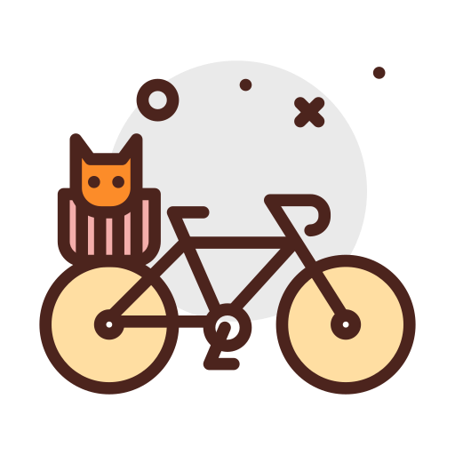bicicletta Darius Dan Lineal Color icona