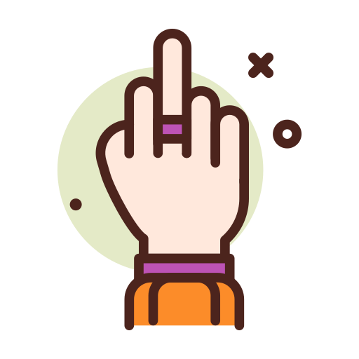 finger Darius Dan Lineal Color icon