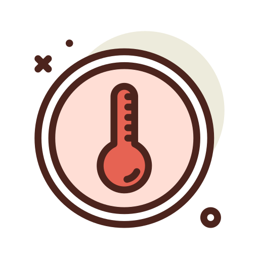 temperatuur Darius Dan Lineal Color icoon