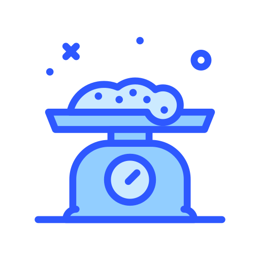 Kitchen scale Darius Dan Blue icon