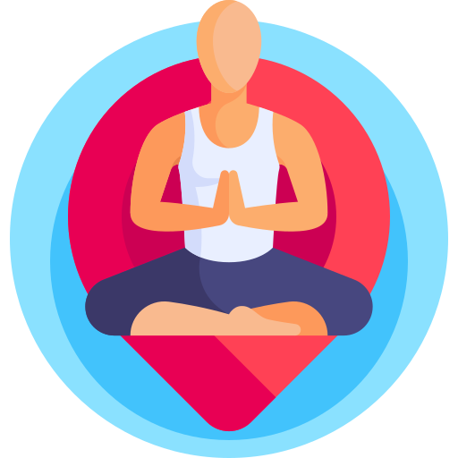 Meditation Detailed Flat Circular Flat icon