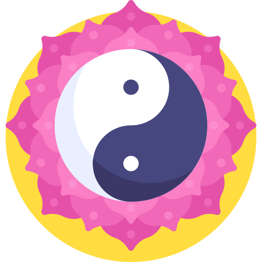 陰陽 Detailed Flat Circular Flat icon