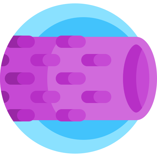 rodillo de espuma Detailed Flat Circular Flat icono