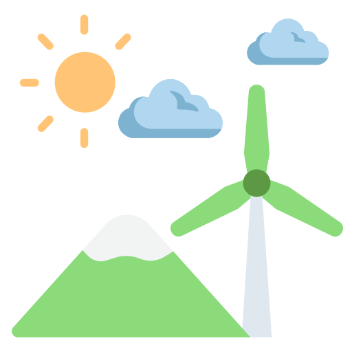 turbina eólica Generic Flat icono