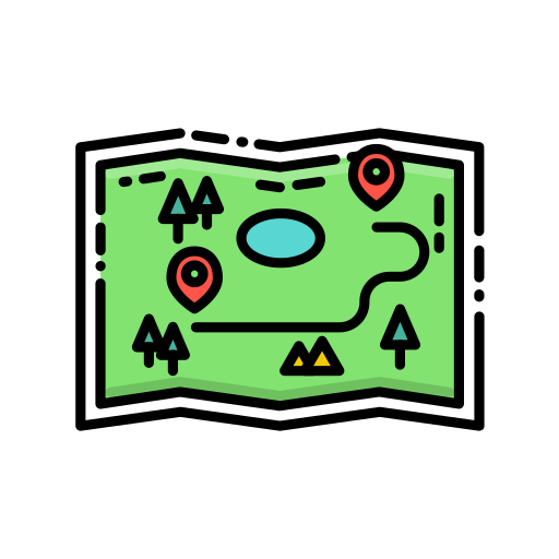 지도 로케이터 Generic Outline Color icon
