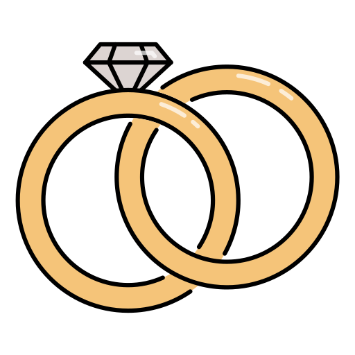 Обручальное кольцо Generic Outline Color иконка
