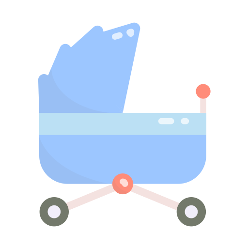 silla de paseo Generic Flat icono