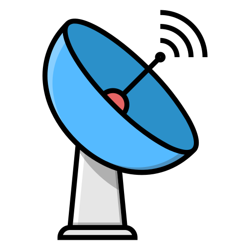 satelliet schotel Generic Outline Color icoon