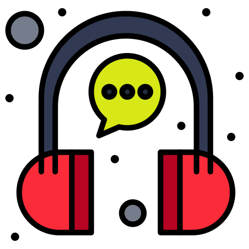 słuchawki Flatart Icons Lineal Color ikona