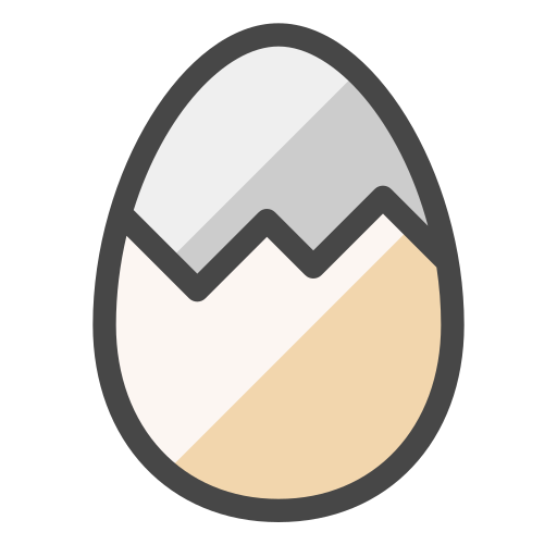 ゆで卵 Generic Outline Color icon