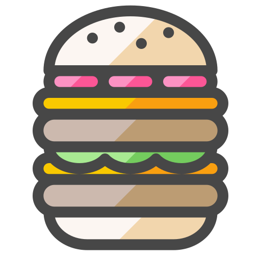 hamburguesa con queso Generic Outline Color icono