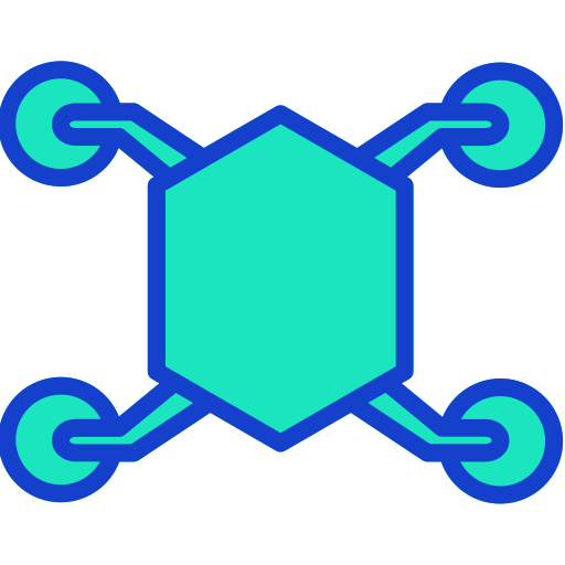 Drone Generic Outline Color icon