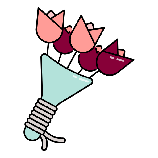 Bouquet Generic Outline Color icon