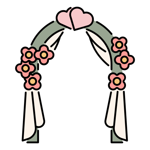 Wedding arch Generic Outline Color icon