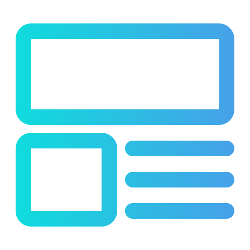 layout Generic Gradient icon