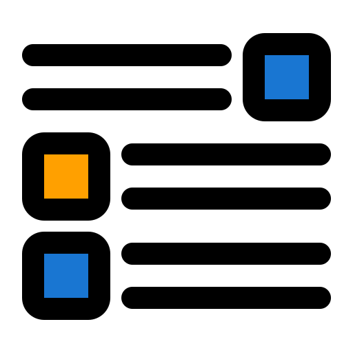 disposizione Generic Outline Color icona