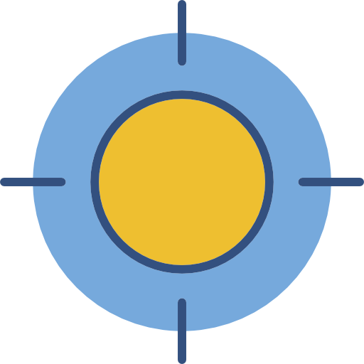 objetivo Octopocto Lineal Color icono