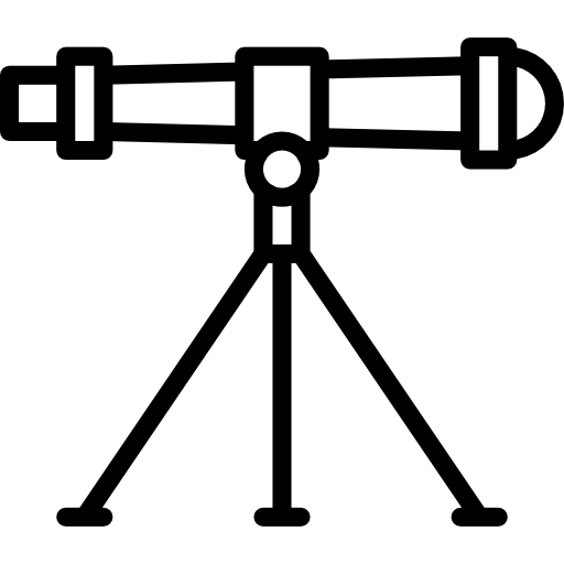 望遠鏡 Basic Miscellany Lineal icon