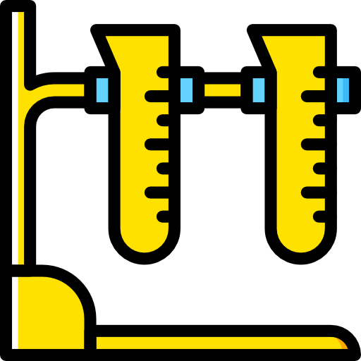 tubo de ensayo Basic Miscellany Yellow icono