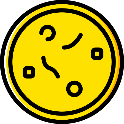 Petri dish Basic Miscellany Yellow icon