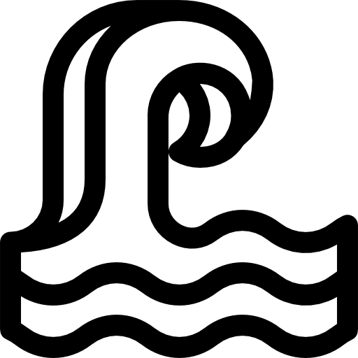 웨이브 Basic Rounded Lineal icon