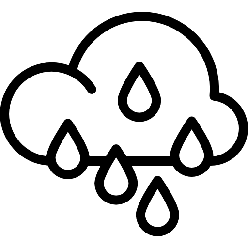 lluvia Octopocto Lineal icono