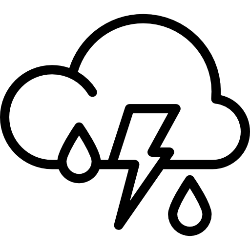 lluvia Octopocto Lineal icono