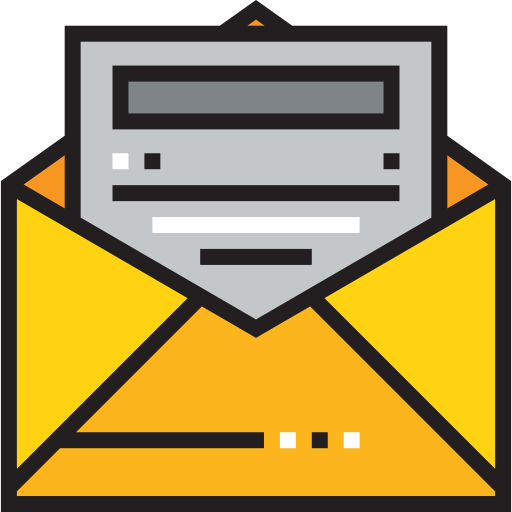 email Detailed Straight Lineal color icon