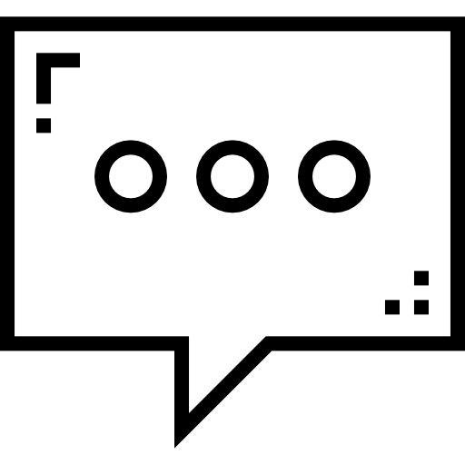 discuter Detailed Straight Lineal Icône