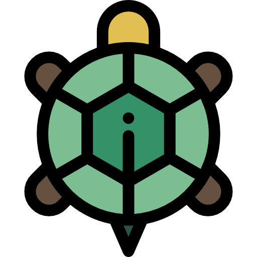 Turtle Detailed Rounded Lineal color icon