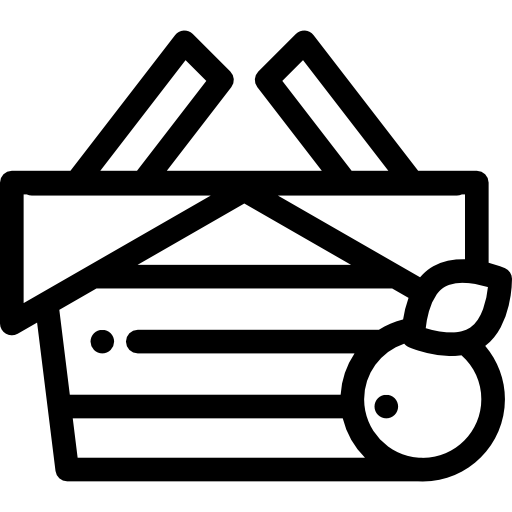 Корзинка для пикника Detailed Rounded Lineal иконка