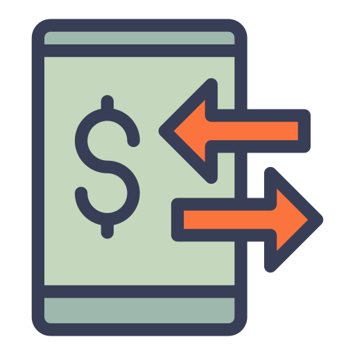 transferir dinero Generic Outline Color icono