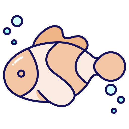 Рыба-клоун Generic Outline Color иконка