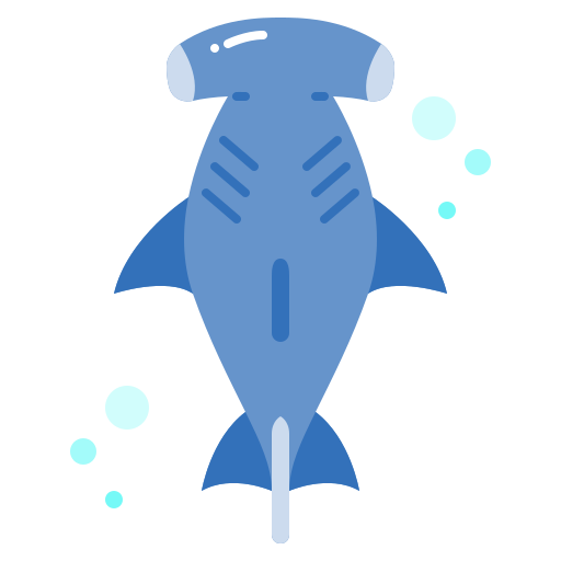 hamerhaai vis Generic Flat icoon