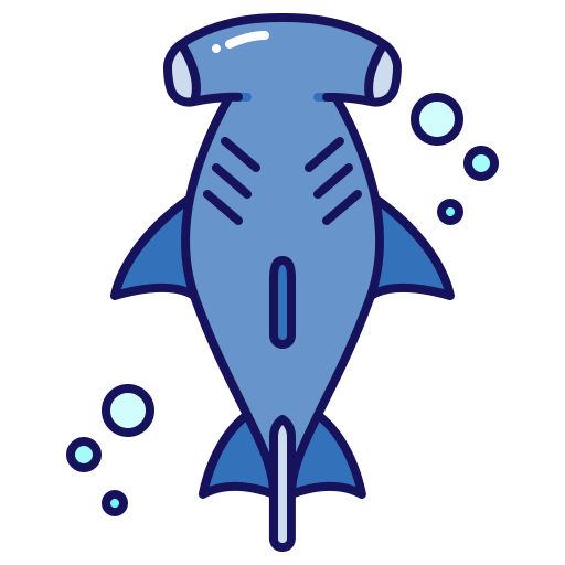 Рыба-молот Generic Outline Color иконка