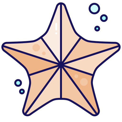 Морская звезда Generic Outline Color иконка