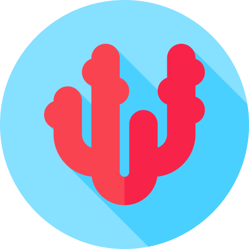산호 Flat Circular Flat icon